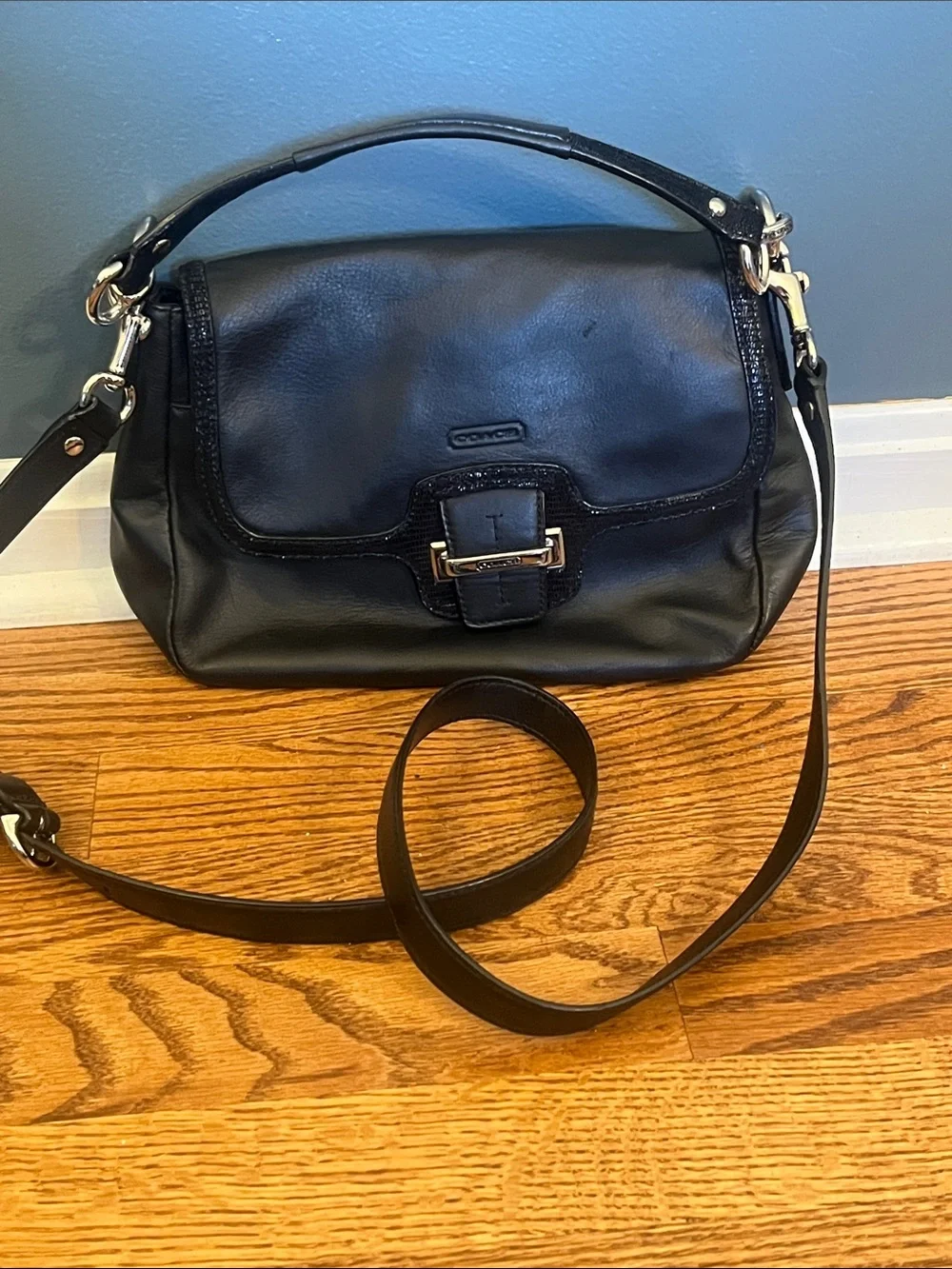 Authentic Black COACH signature 